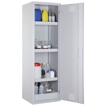 LaCont - Kemikaalikaappi CHS 600 - Harmaa RAL 7035 - 4 lokeroa - 1935x600x570mm - Turvallinen säilytys