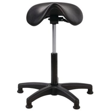 Linea Fabbrica - Satulatuoli Pony Musta Säädettävä Korkeus 58-75cm Kierrätetty 60%