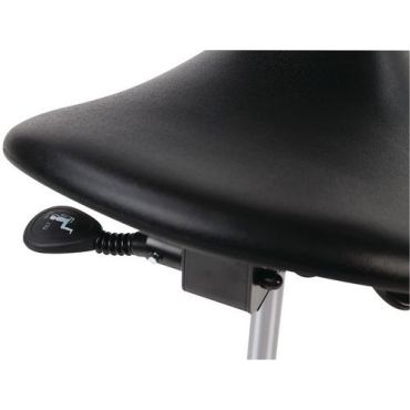 Linea Fabbrica - Satulatuoli Pony Musta Säädettävä Korkeus 58-75cm Kierrätetty 60%