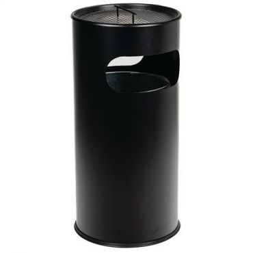Manutan expert - Manutan roska-astia tuhkakupilla + aukko – 50 l – musta
