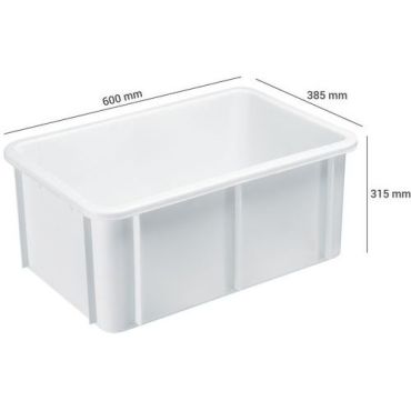 Gilac - Muovilaatikko pinottava suorakaide 55 l