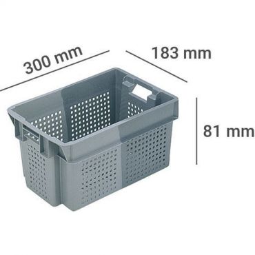 Schoeller allibert - Muovilaatikko meno/paluu 600mm 50 l perforoitu