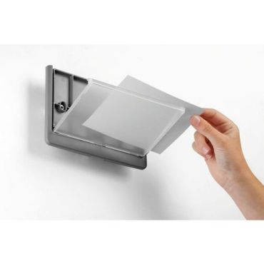 Durable - Ovi- ja seinäkilpi Click Sign 149 x 105,5 mm - Harmaa - Kierrätettävä ja kestävä