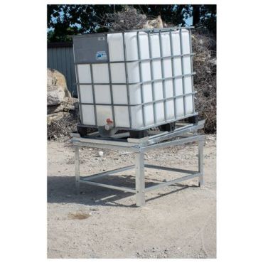 Bauer - IBC-kaatokehikko IR-2 jäännöstyhjennykseen - 1000 L kuumasinkitty teräs 1500 kg maksimikuorma