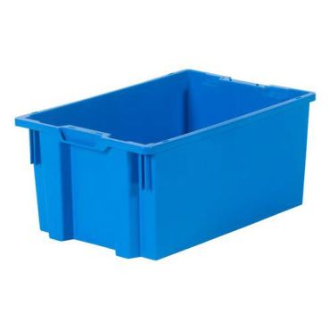 Nopla - Kuljetuslaatikko Boston 50 L Sininen - Kestävä ja Kierrätettävä - 600x400x270 mm