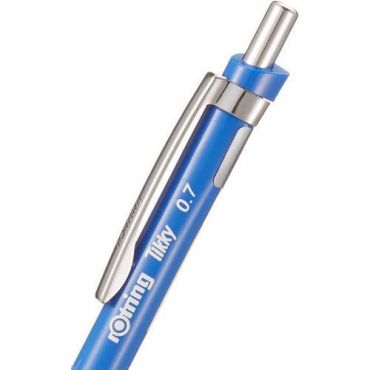 Rotring - Kuulakärkikynä tikky hb 0,7 mm - sininen runko - punainen rengas