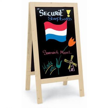 Securit - Liitutaulu sandwich jalkakäytävälle pyökki