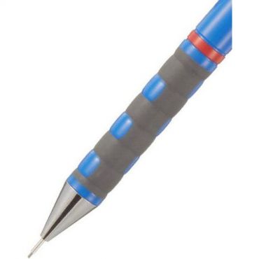 Rotring - Kuulakärkikynä tikky hb 0,7 mm - sininen runko - punainen rengas