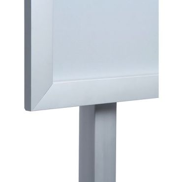 Showdown Displays - CAPO pystysuuntainen julisteteline - A4 hopea 140,4 cm korkea kaksipuolinen