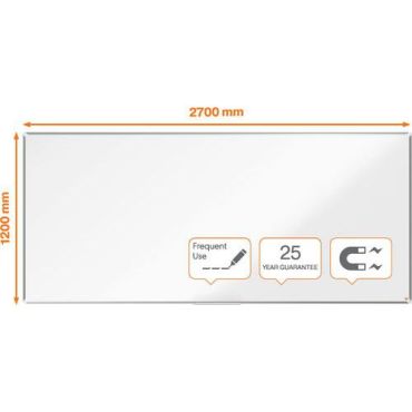 Nobo - Premium plus emaloitu magneettinen valkotaulu 270x120 cm