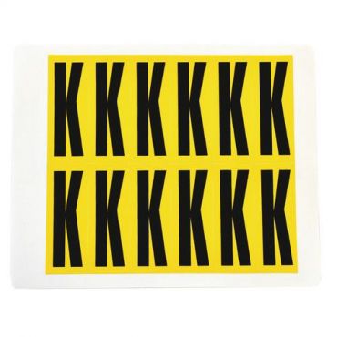 Kirjain/luku itsekiinnittyvä k 21x56 mm 12 kpl - Witre