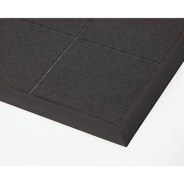 Notrax - Reunalista lattiaritilään - Naarasliitin 6 cm x 910 mm Musta Kierrätetty