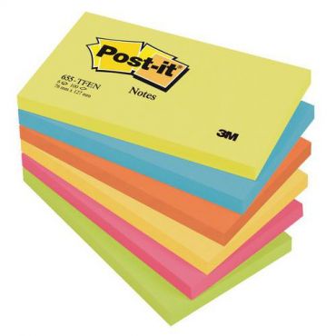 Post-it - Muistilappu post-it värillinen kukka 127 x 76 mm