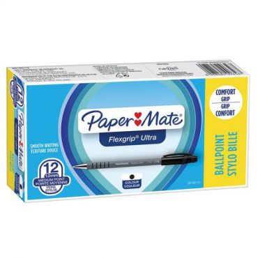 Papermate - Pen paper mate flexgrip ultra kärki 1,0 mm - musta