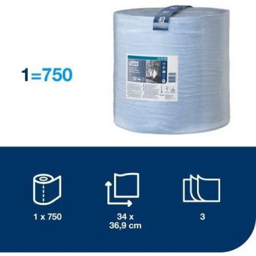Tork - Sininen yleispyyherulla arkin leveys: 34 cm