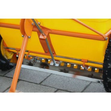 Cemo - Hiekan- ja suolansirotin KS 35-E - 35 L tilavuus - 0.6 m levitysleveys - Keltainen/Oranssi