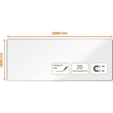 Nobo - Premium plus emaloitu magneettinen valkotaulu 300x120 cm
