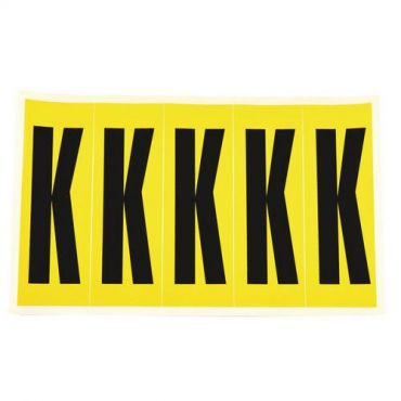 Kirjain/luku itsekiinnittyvä k 45x130 mm 5 kpl - Witre