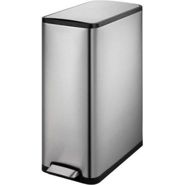 EKO - Roskakori polkimella Ecoslim 45 L - Matta/ruostumaton teräs - Jätteidenkäsittely