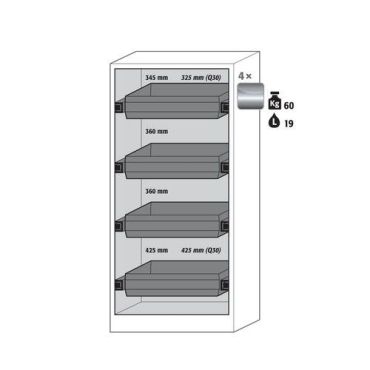 Asecos - Paloturvakaappi q-pegasus-90 3004204133631