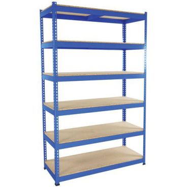 Manutan Expert - Rapid 1 varastohylly - 2440x1525x915 mm - 6 sinistä hyllytasoa - 500 kg/hyllytaso - Helppo asennus