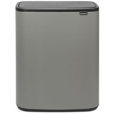 Brabantia - Bo Touch roskakori 60 L harmaa - Tilava ja tyylikäs - Sisäkäyttöön