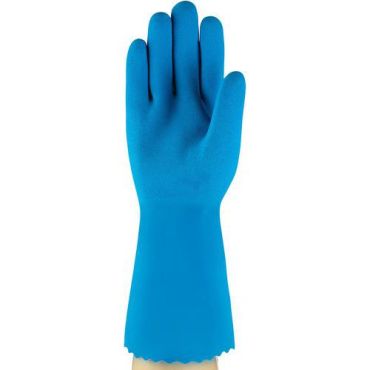 Ansell - Astroflex kemikaalisuojakäsineet - Koko 10 - Latex - Sininen - 30 cm