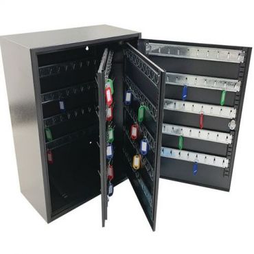 Manutan Expert - Avainkaappi 300 avaimelle - Tummanharmaa teräs - Sylinterilukko - 550x380x200mm