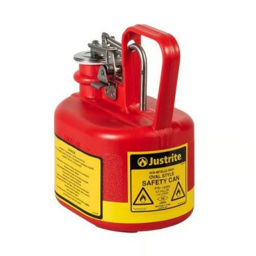 Justrite - Turvakannu PE (2 L) - Punainen - Polyeteeni - Sopii polttoaineille ja liuottimille