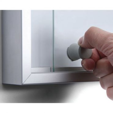 Showdown displays - Sisävitriini liukuovet magneettinen tausta slim