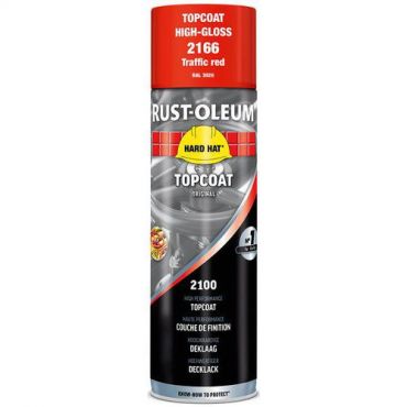 Rust-oleum - Topcoat spray hard hat - 500ml - liikenne punainen