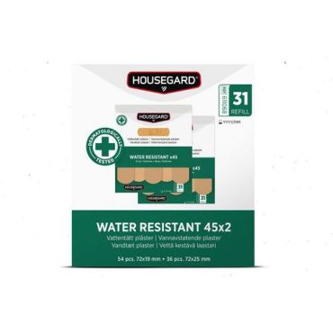 Housegard - Vedenkestävät laastarit (2x45 kpl)