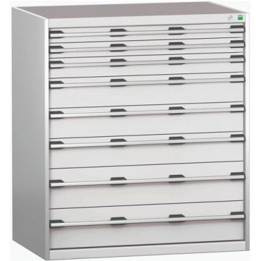 Bott - Kaappi laatikoilla SL-10712-8.2 - 8 laatikkoa 1500 kg kuormitus teräs 1200x1050x750 mm