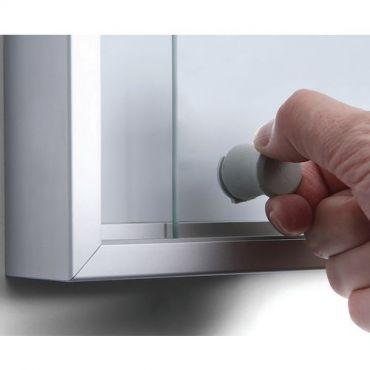 Showdown displays - Sisävitriini liukuovet magneettinen tausta slim