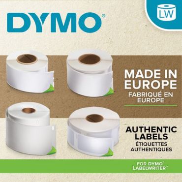 Dymo - Säilytystarrat LabelWriter - Valkoinen paperi 54mm x 70mm - 1 rulla