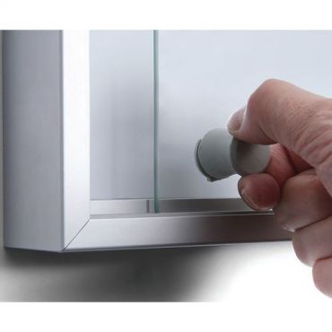 Showdown displays - Sisävitriini liukuovet magneettinen tausta slim