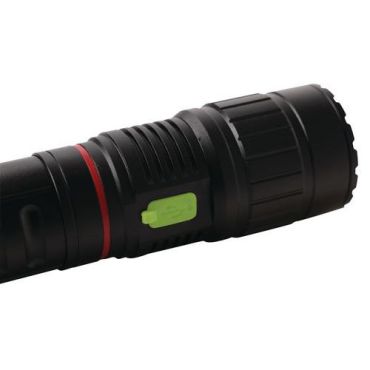 Manutan Expert - Ladattava LED-taskulamppu - 300 lm 110 m kantama IPX4 iskunkestävä kylmä valkoinen