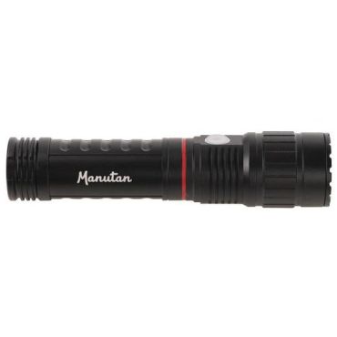 Manutan Expert - Ladattava LED-taskulamppu - 300 lm 110 m kantama IPX4 iskunkestävä kylmä valkoinen