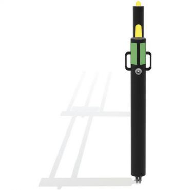 D-Flexx - Delta Oscar liukuportti 1500 mm - Joustava modulaarinen sisä- ja ulkokäyttöön polyeteeni musta/keltainen