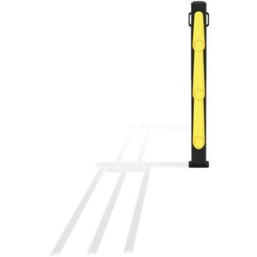 D-Flexx - Delta Oscar liukuportti 1500 mm - Joustava modulaarinen sisä- ja ulkokäyttöön polyeteeni musta/keltainen