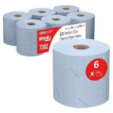 Wypall - Paperipyyhkeet Reach Food - Sininen - 1 kerros - 430 arkkia/rulla