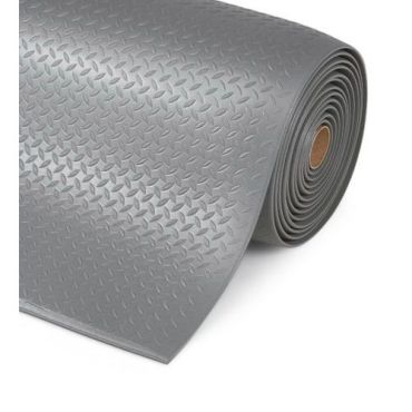 Notrax - Diamond Sof-Tred kuormitusta keventävä matto - 122x300 cm Harmaa - Ergonominen ja liukuesteellinen