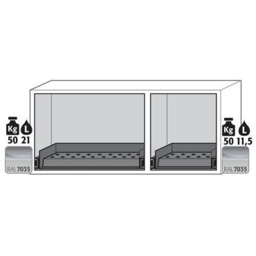 Asecos - Tason alle sijoitettavat kaapit ub-s-90 3040100535345