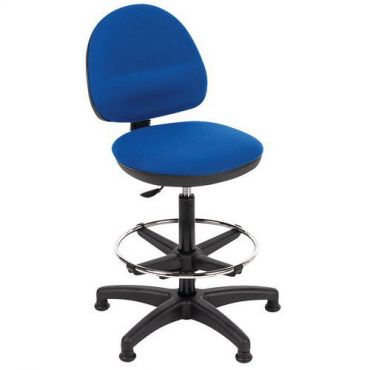 Linea fabbrica - Työtuoli budget korkea kangas sininen