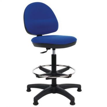 Linea fabbrica - Työtuoli budget korkea kangas sininen
