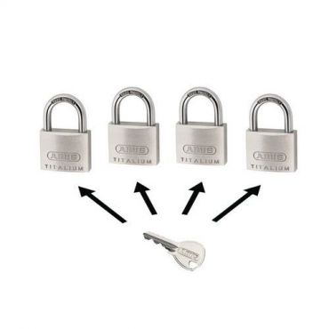 Abus - Titalium-riippulukkosarja 64 50mm avainnettu samanlaisesti