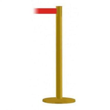Tensator - Rajausnauha tensabarrier 3,65 m keltainen pylväs punainen