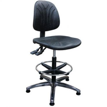 Linea fabbrica - Tecno-työpajatuoli korkea malli alumiinijalusta