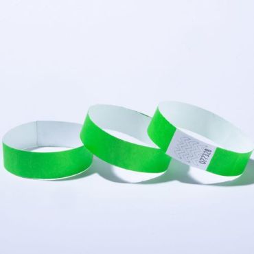 Avery - Rannekoru Tyvek-paperista - Fluoresoiva vihreä - 1.9 cm leveä - 500 kpl