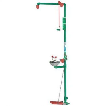 Hughes - Yhdistetty suihku ja silmähuuhde galvanoitua terästä.